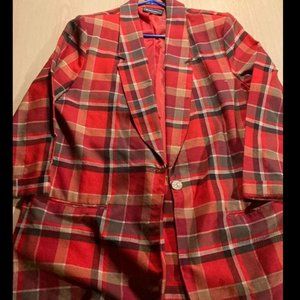 Plaid Women's Scotch Plaid Flannel Shirt, Tunic size large made by requirements